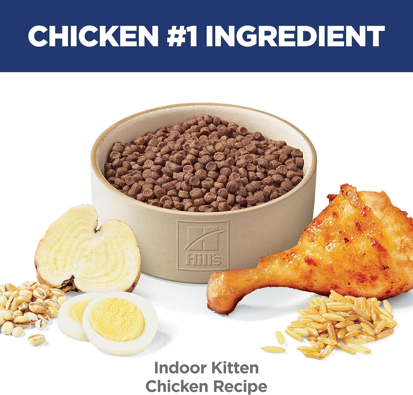 Indoor, Kitten, Easy Litter Box Cleanup, Dry Cat Food, Chicken Recipe, 3.5 Lb Bag