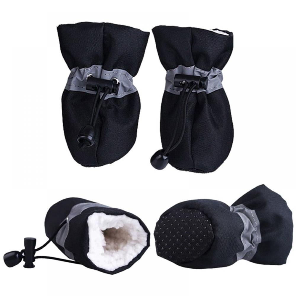 4PCS Lightweight Anti-Slip Winter Dog Boots for Small & Medium Pets – Paw Protectors for Safe Walking