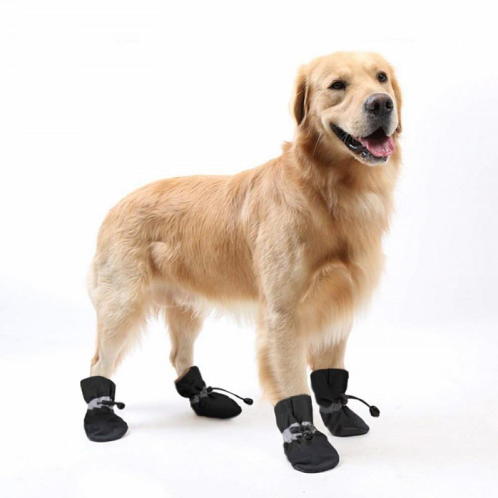 4PCS Lightweight Anti-Slip Winter Dog Boots for Small & Medium Pets – Paw Protectors for Safe Walking