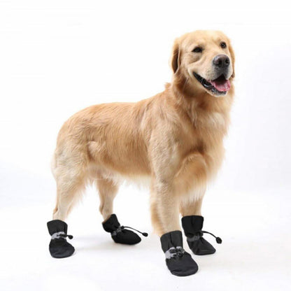 4PCS Lightweight Anti-Slip Winter Dog Boots for Small & Medium Pets – Paw Protectors for Safe Walking
