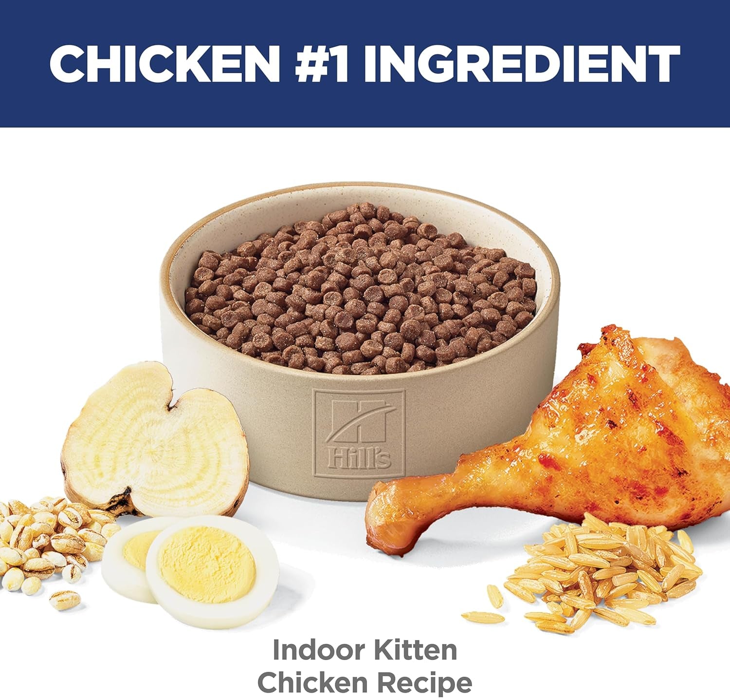 Indoor, Kitten, Easy Litter Box Cleanup, Dry Cat Food, Chicken Recipe, 3.5 Lb Bag